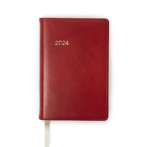 Ausgabe D Wochenkalender 2024 Novara rubin-rot Goldschnitt