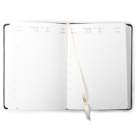 Ausgabe T Tageskalender 2024 Verona schwarz Silberschnitt