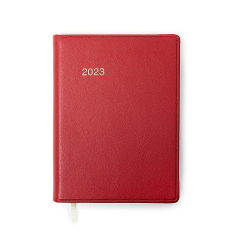 Ausgabe T Tageskalender 2024 Kunstleder TeBeskin rubin-rot
